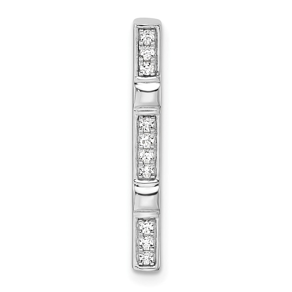 14K White Gold Lab Grown Diamond VS/SI FGH Chain Slide