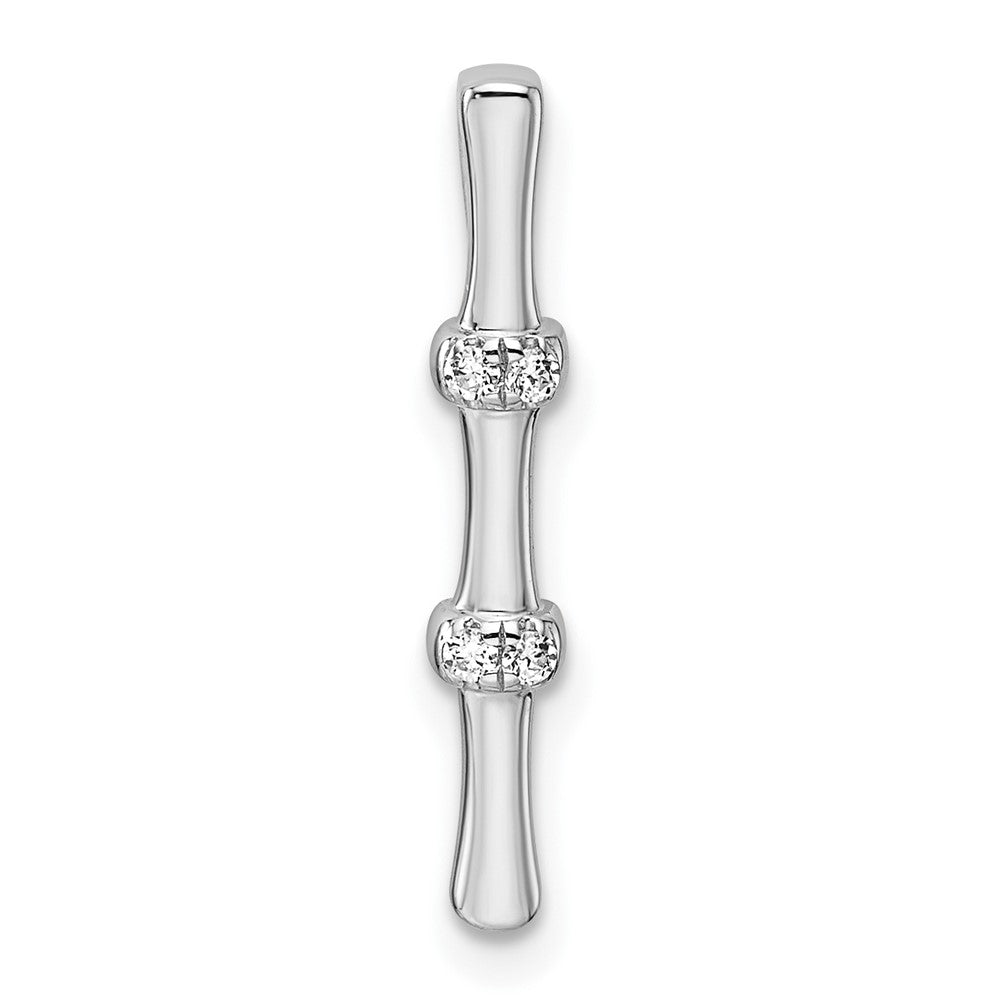 14K White Gold Lab Grown Diamond VS/SI FGH Chain Slide