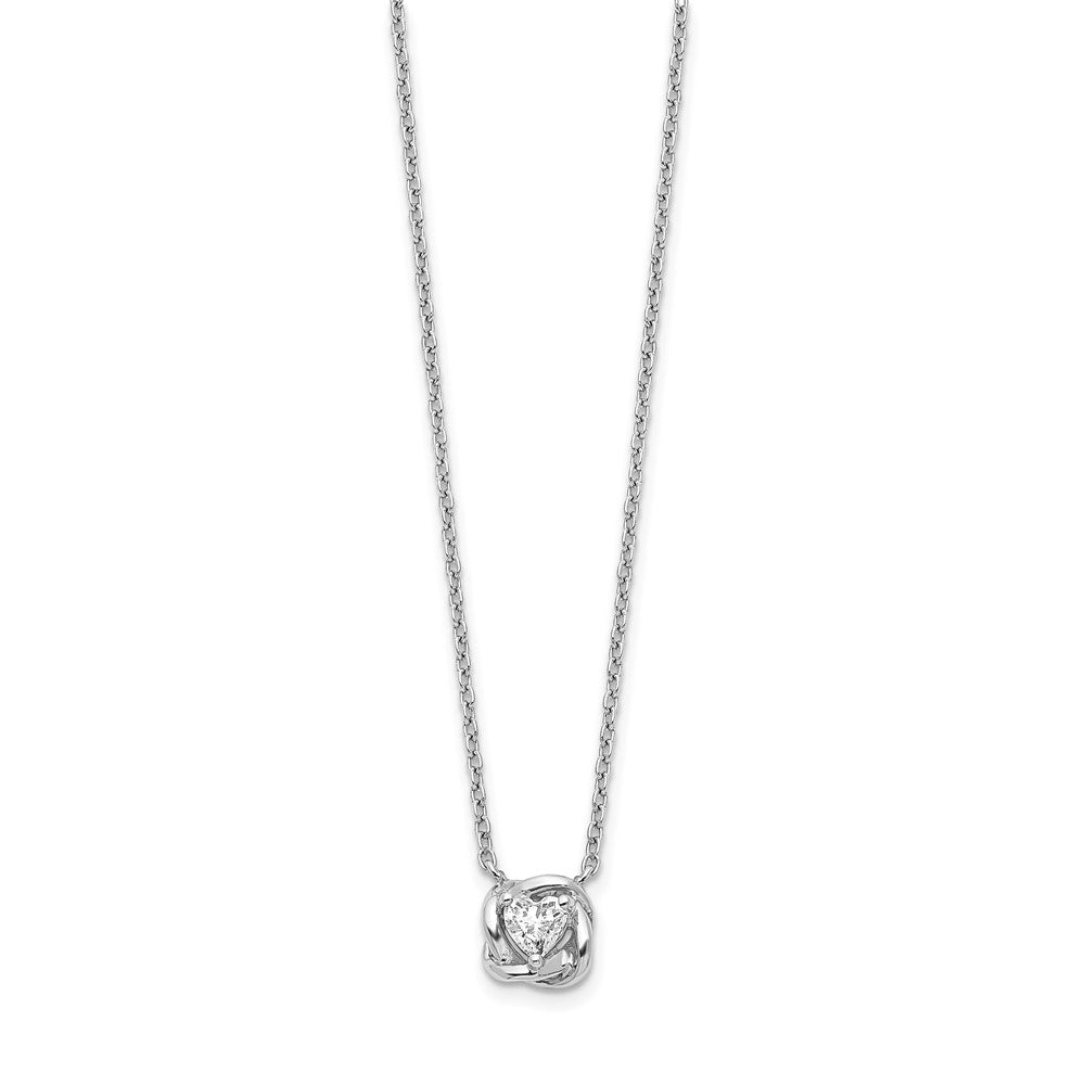 14K White Gold Lab Grown Diamond VS/SI FGH Necklace