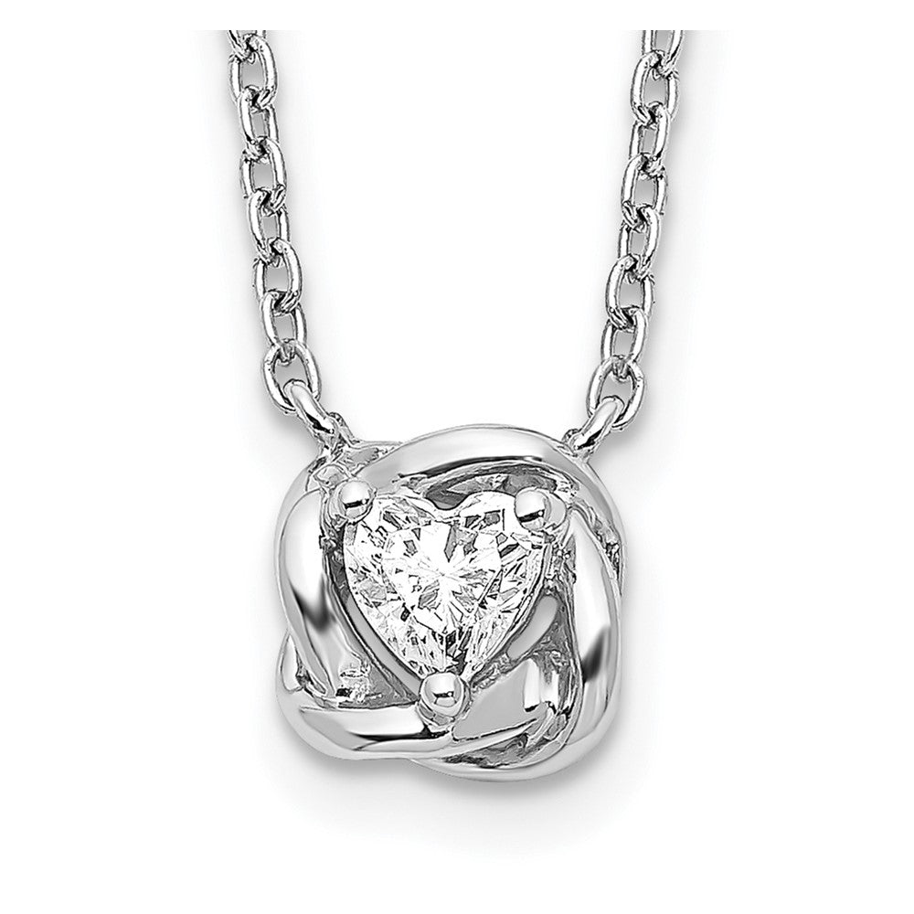 14K White Gold Lab Grown Diamond VS/SI FGH Necklace