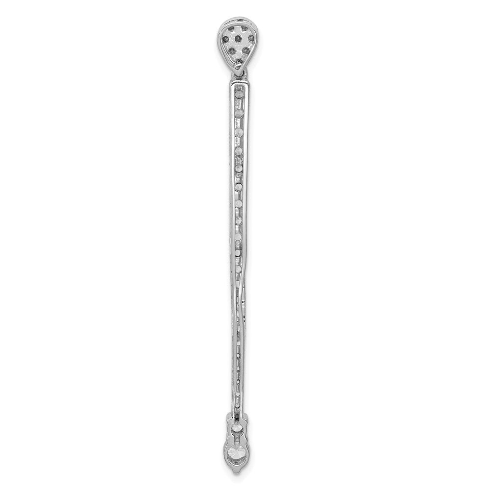 14K White Gold Lab Grown Diamond VS/SI FGH Fancy Pendant