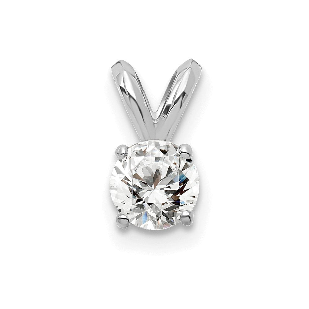 14k 1/4 carat total weight Round Certified VS/SI GH Lab Grown Diamond Solitaire Pendant