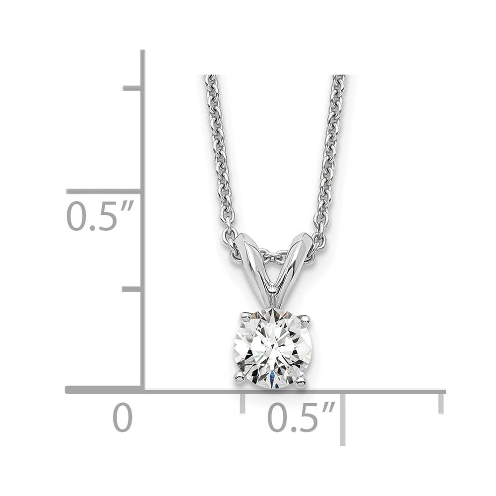 14k 1/3 carat total weight Round Certified VS/SI GH Lab Grown Diamond Solitaire 18in Necklace