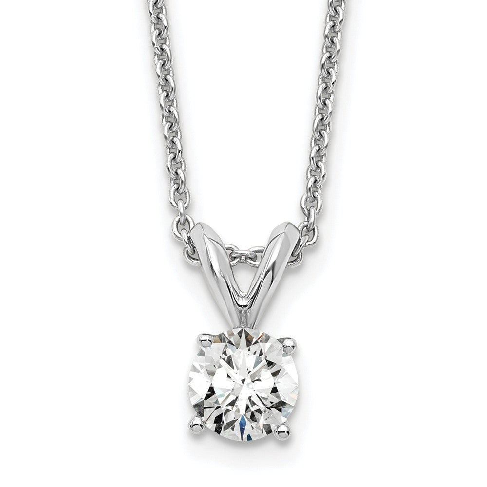 14k 1/3 carat total weight Round Certified VS/SI GH Lab Grown Diamond Solitaire 18in Necklace