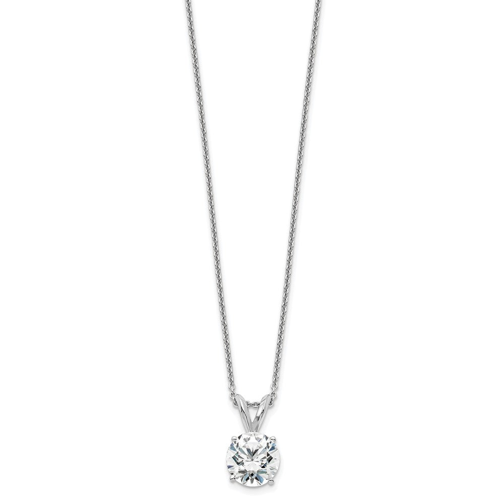 14k WG 1 carat total weight Round Certified VS/SI GH Lab Grown Diamond Solitaire 18in Necklace