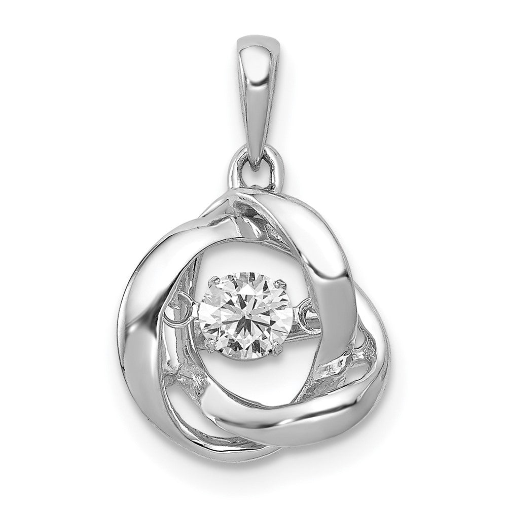 14K White Gold Vibrant Lab Grown Diamond VS/SI FGH Pendant