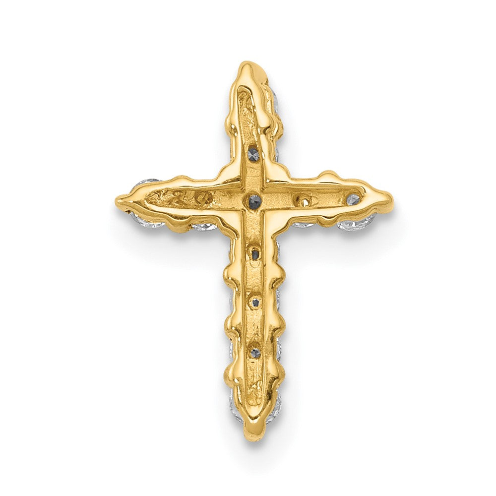 14K Lab Grown Diamond VS/SI FGH Cross Pendant