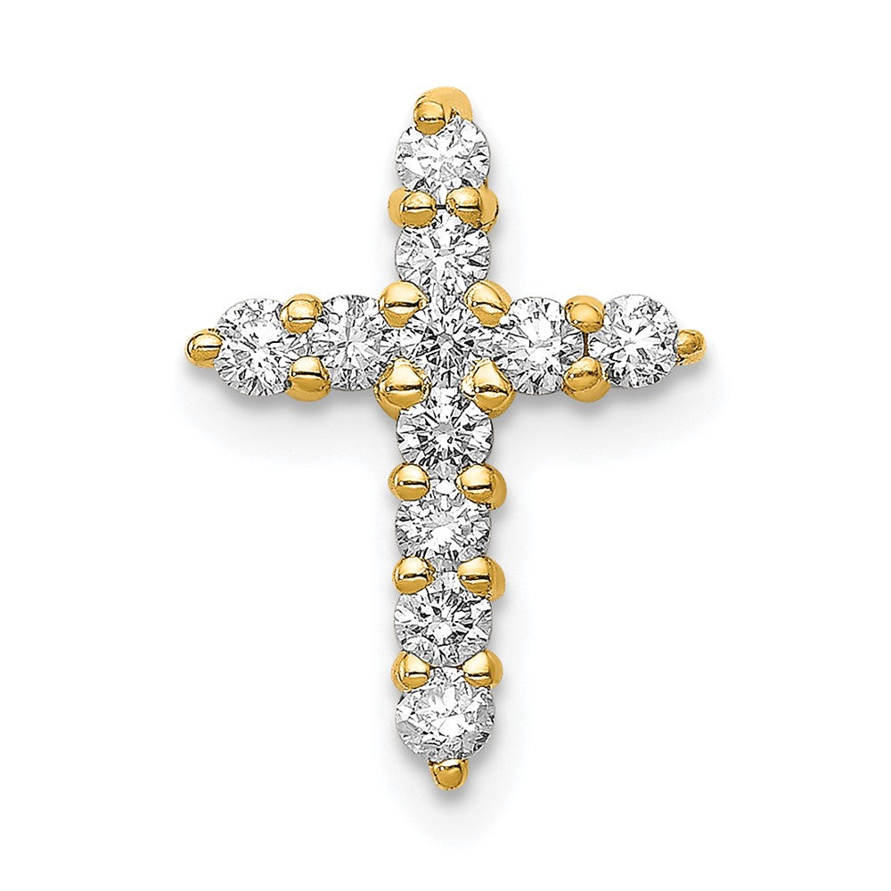 14K Lab Grown Diamond VS/SI FGH Cross Pendant