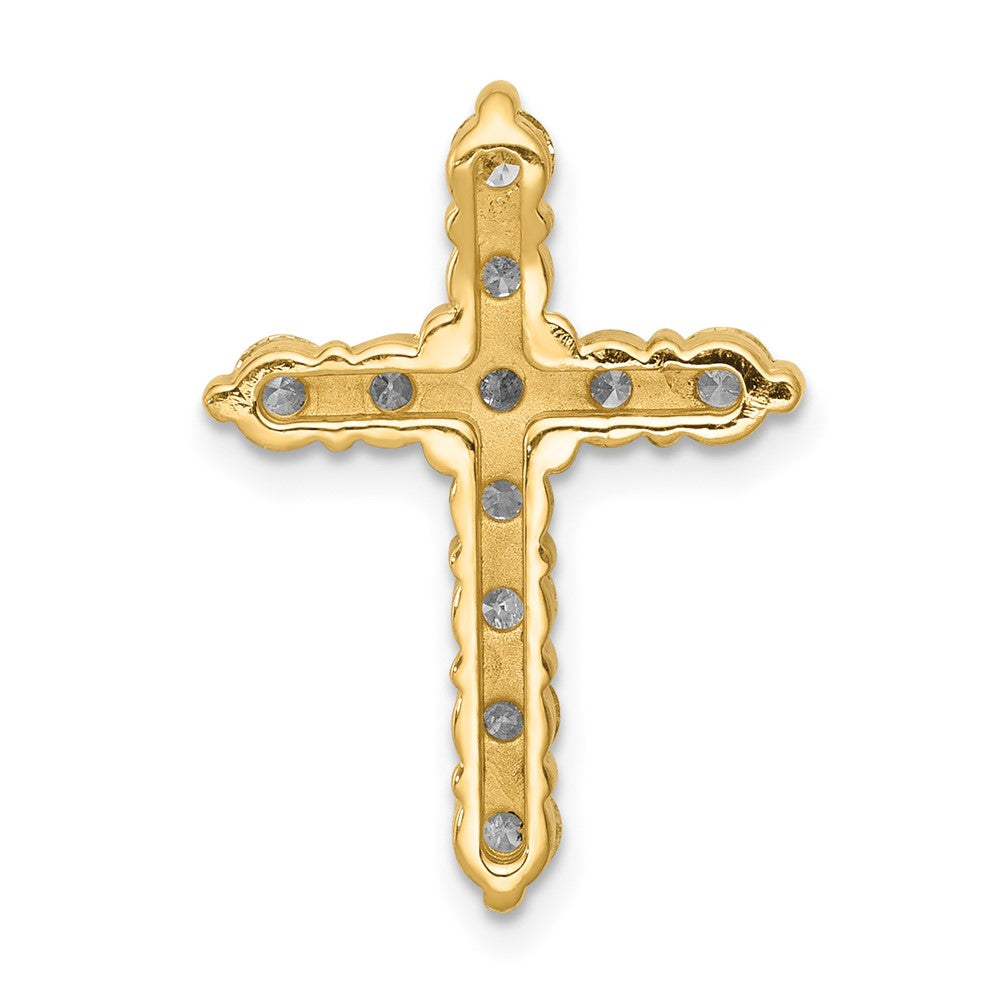 14K Lab Grown Diamond VS/SI FGH Cross Pendant