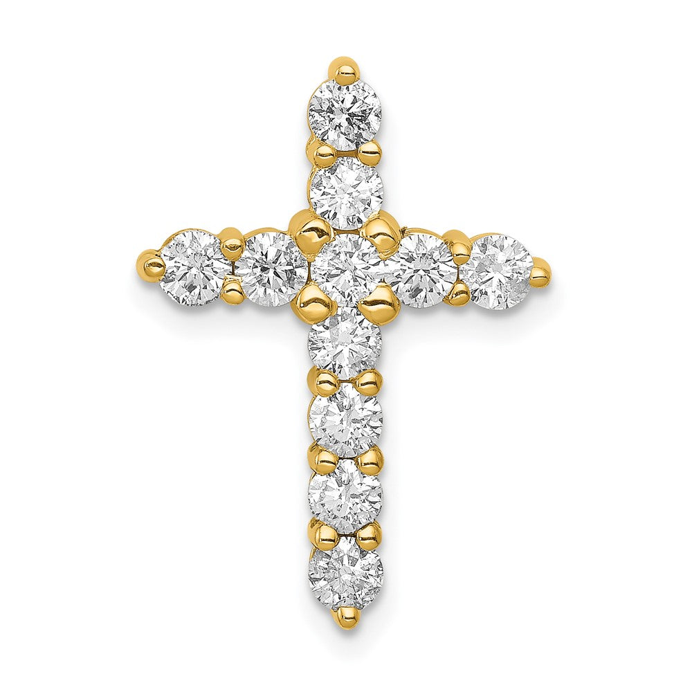 14K Lab Grown Diamond VS/SI FGH Cross Pendant