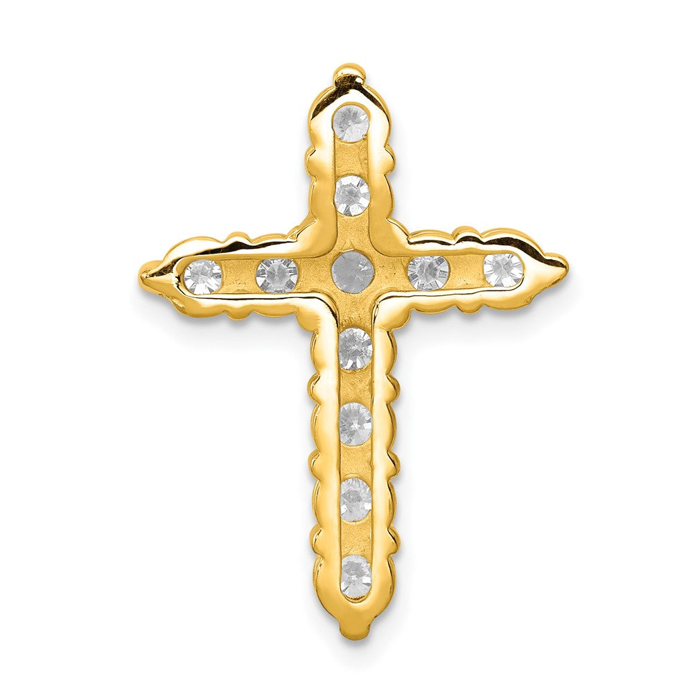 14K Lab Grown Diamond VS/SI FGH Cross Pendant