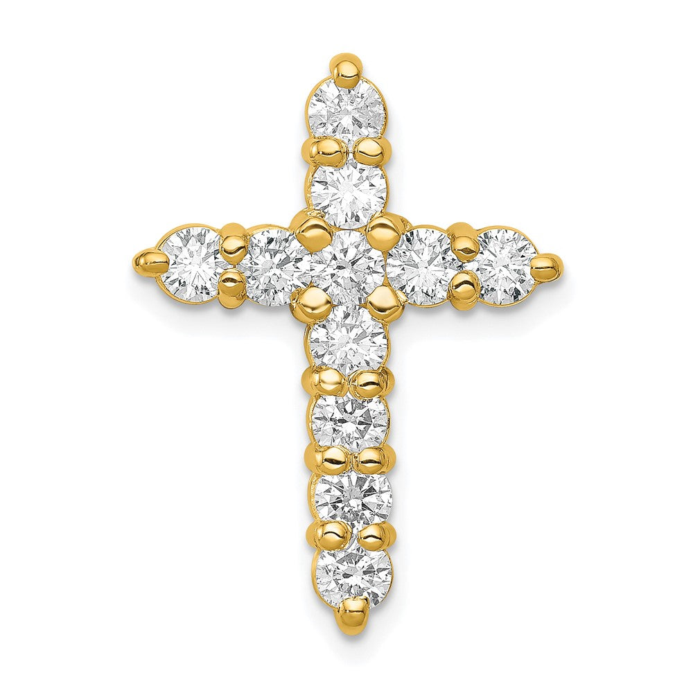 14K Lab Grown Diamond VS/SI FGH Cross Pendant