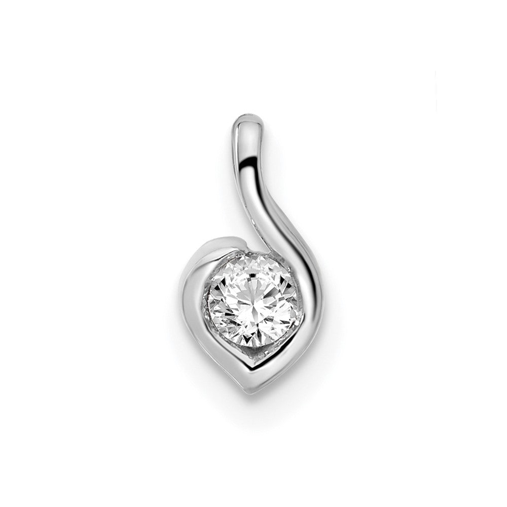 14K White Gold Lab Grown Diamond VS/SI FGH Pendant