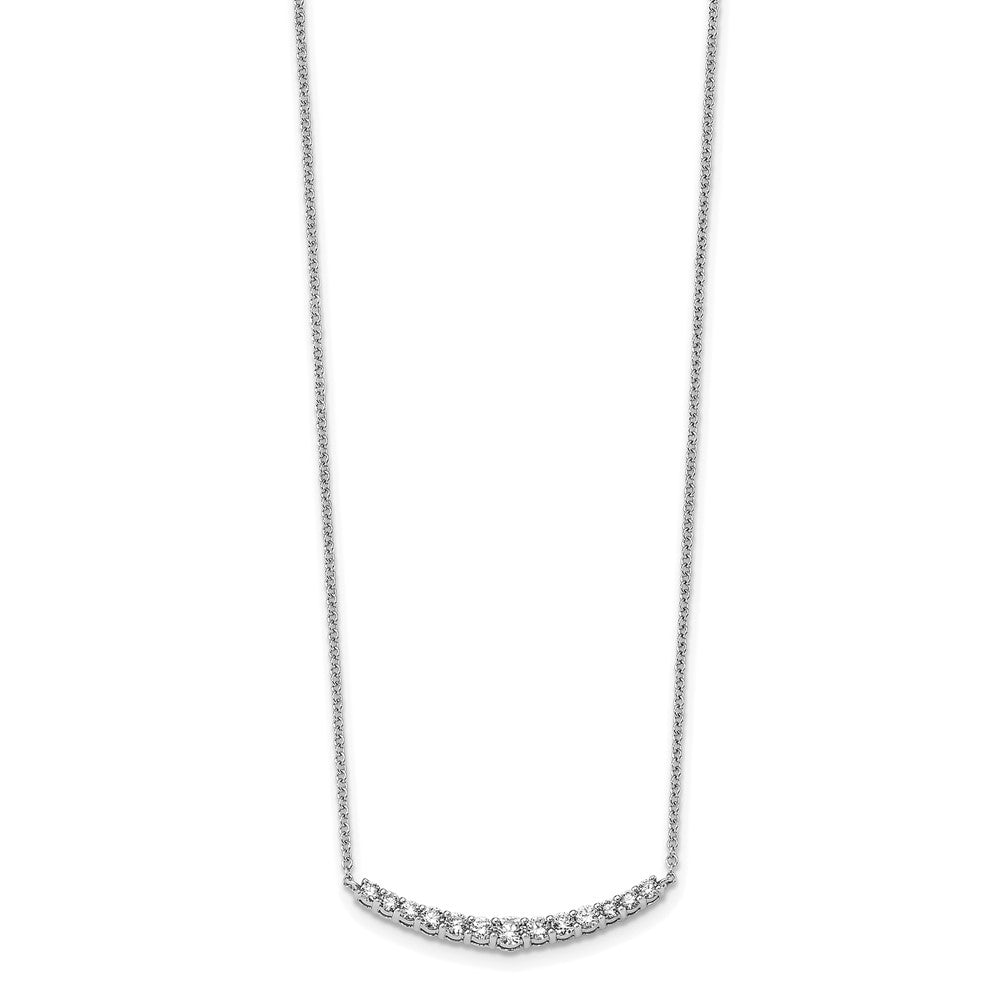 14K White Gold Lab Grown Diamond VS/SI FGH Pendant with Chain