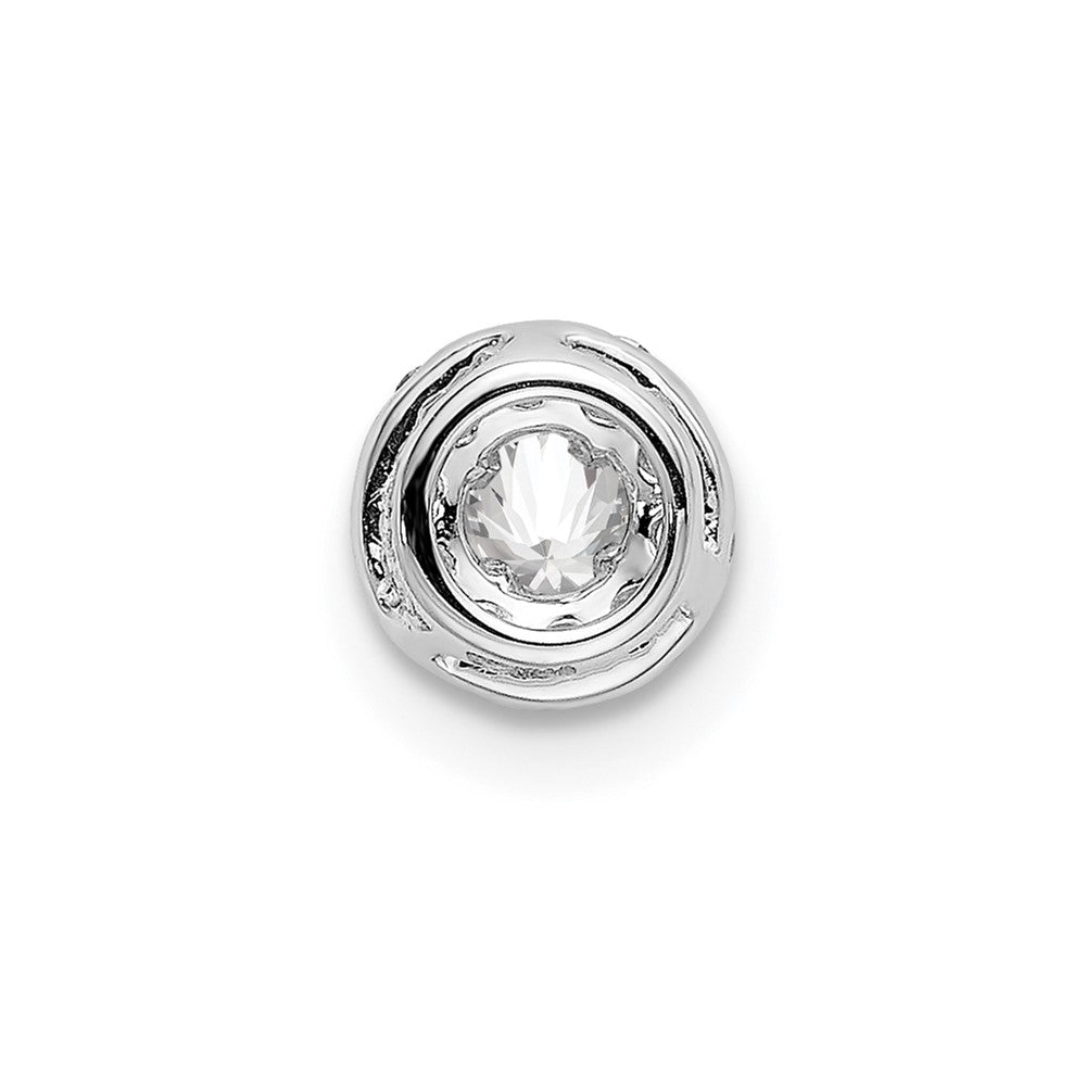 14K White Gold Lab Grown Diamond VS/SI FGH Round Halo Pendant