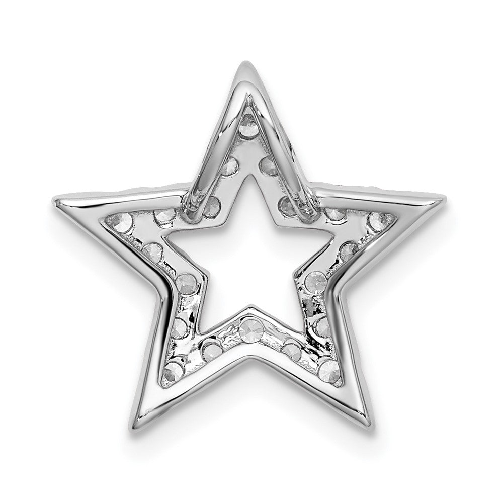 14K White Gold Lab Grown Diamond VS/SI FGH Star Pendant