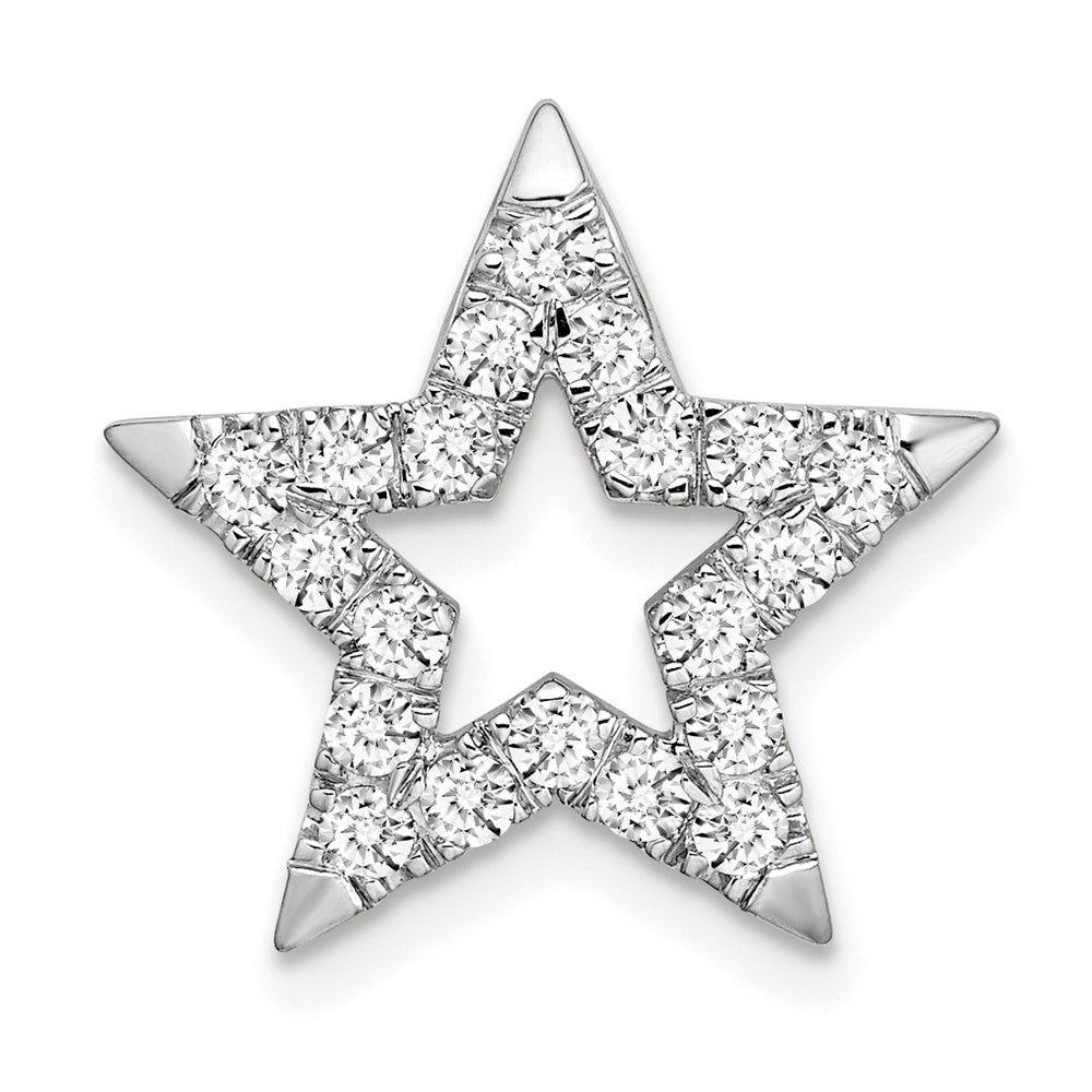 14K White Gold Lab Grown Diamond VS/SI FGH Star Pendant