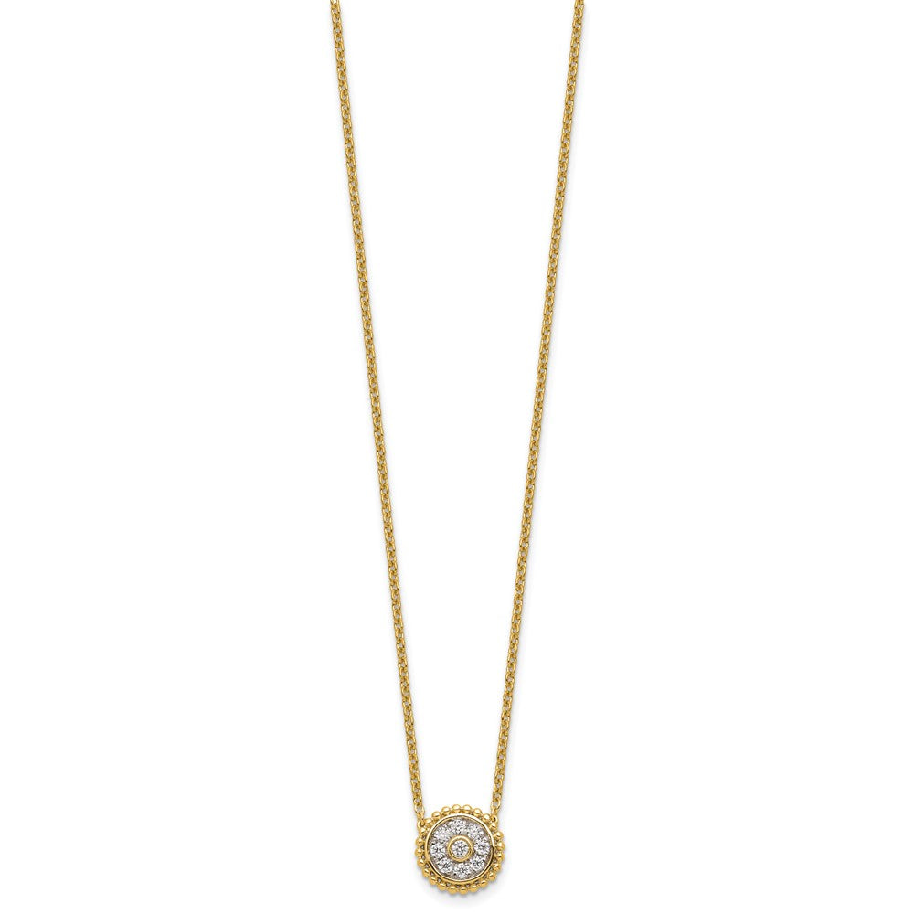 14K Lab Grown Diamond VS/SI FGH Circle Necklace