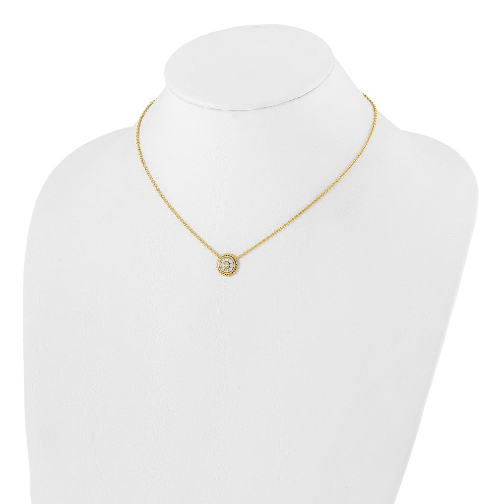 14K Lab Grown Diamond VS/SI FGH Circle Necklace