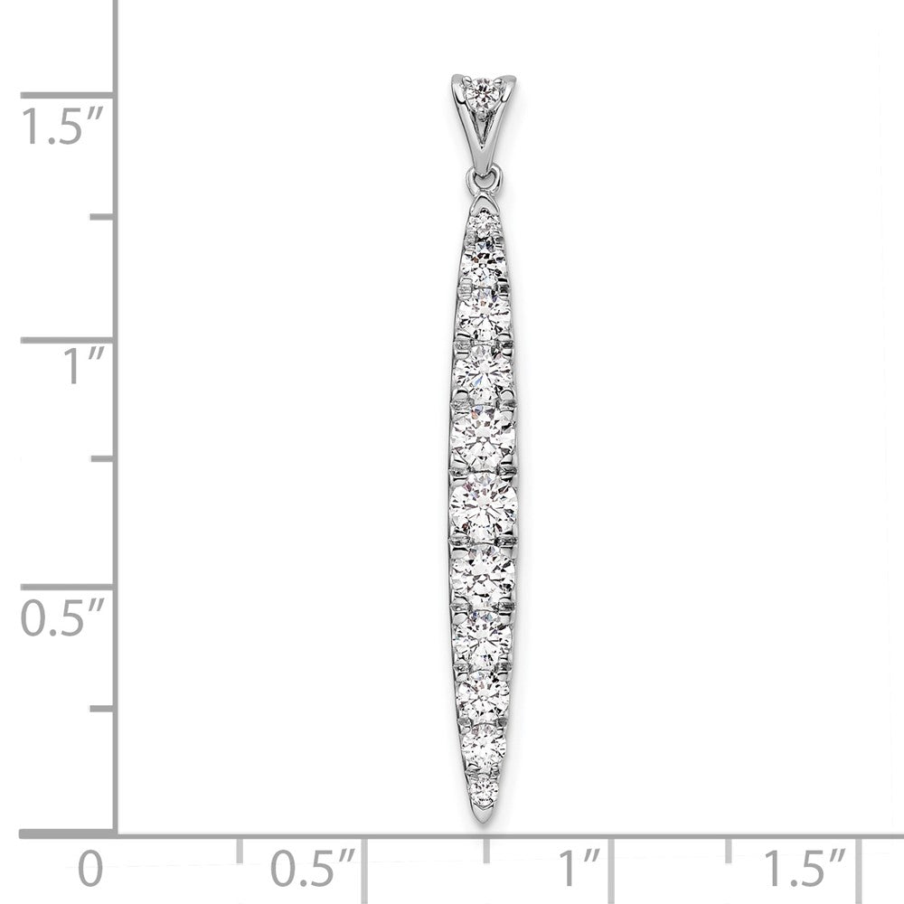 14K White Gold Lab Grown Diamond VS/SI FGH Pendant