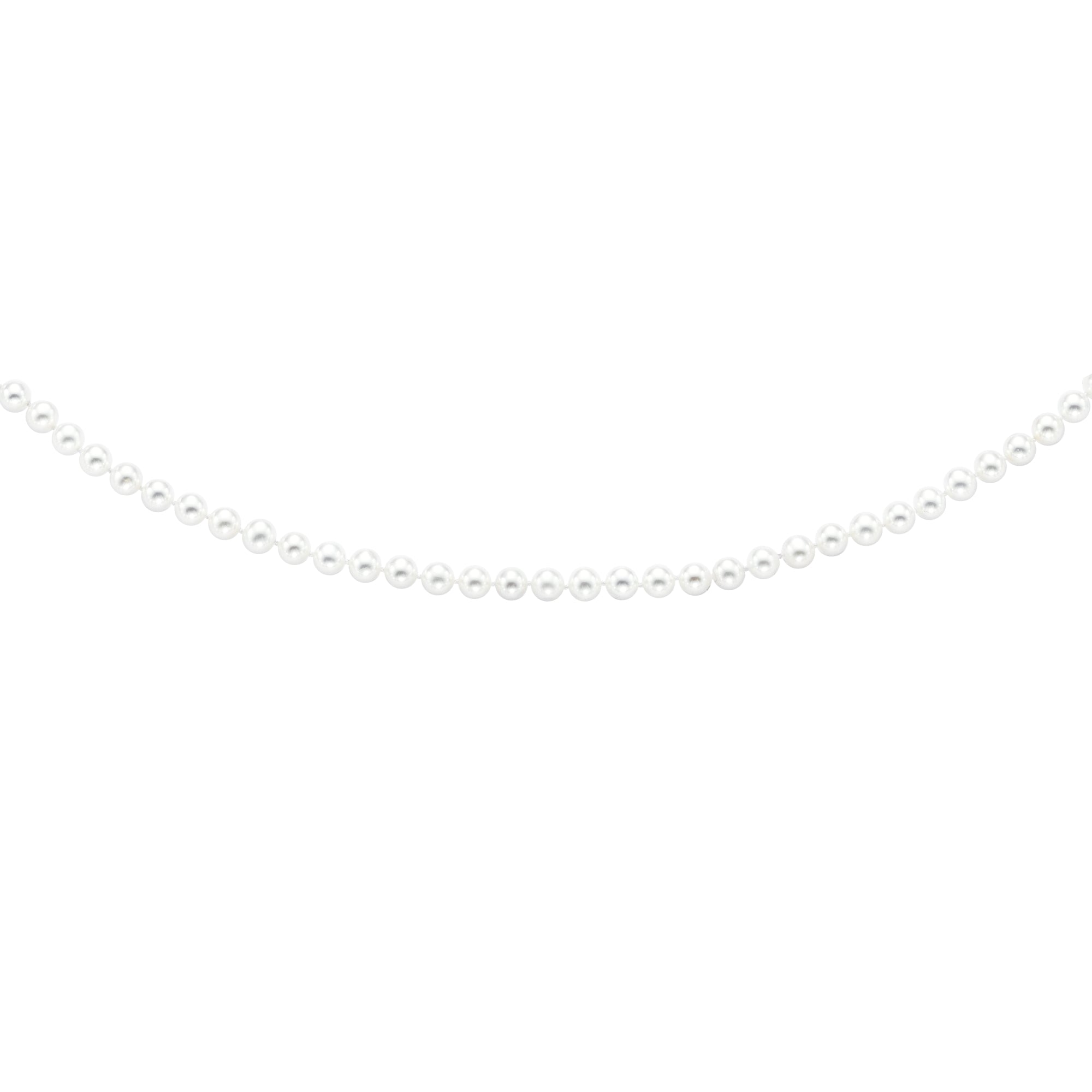 14K Yellow Gold 20" 6.0-6.5MM Pearl Strand Necklace