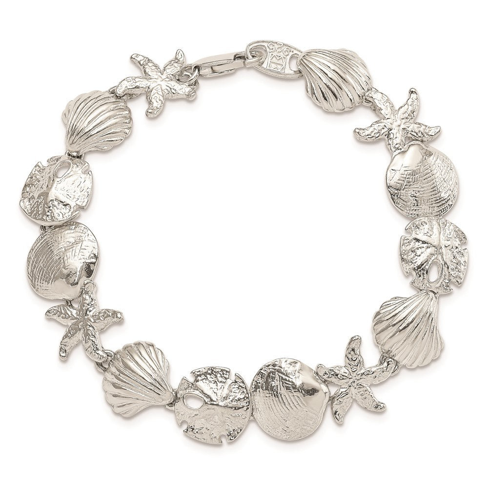 Sterling Silver Seashells Bracelet