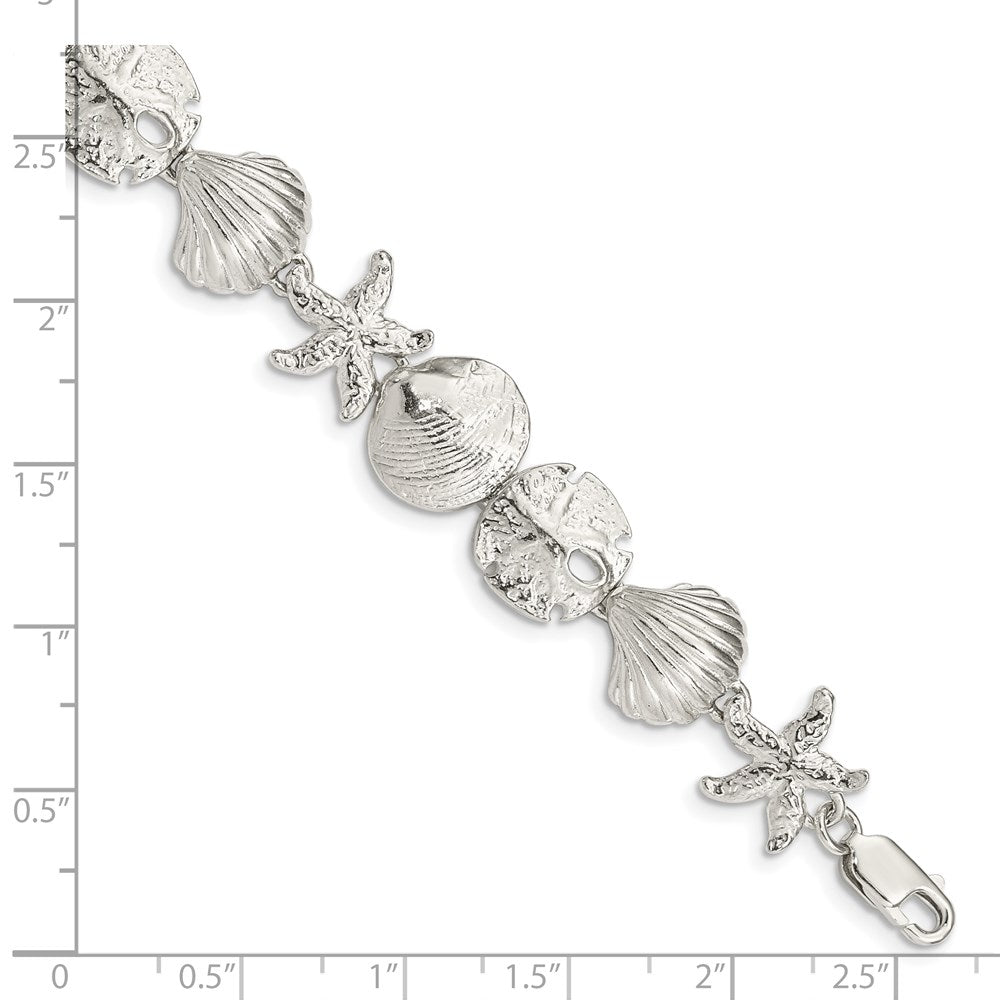 Sterling Silver Seashells Bracelet