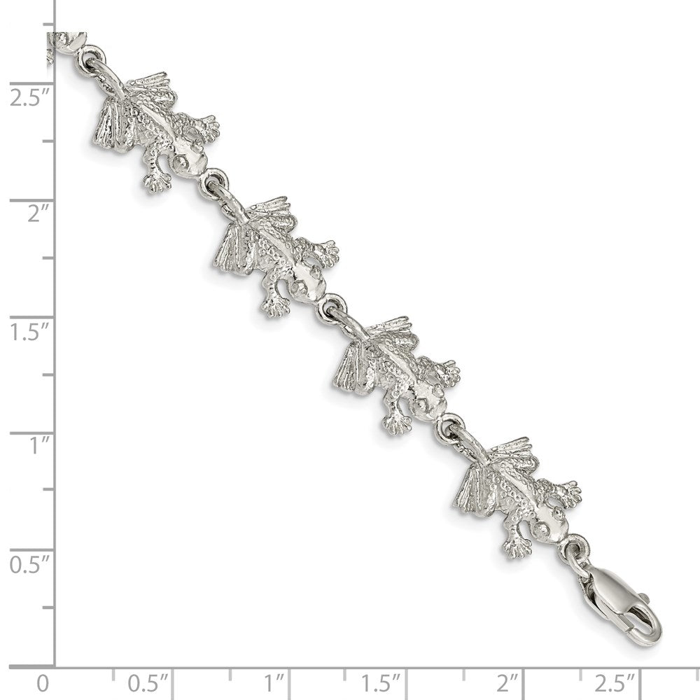 Sterling Silver Frogs Bracelet