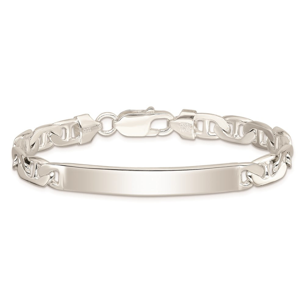 Sterling Silver Anchor ID Bracelet