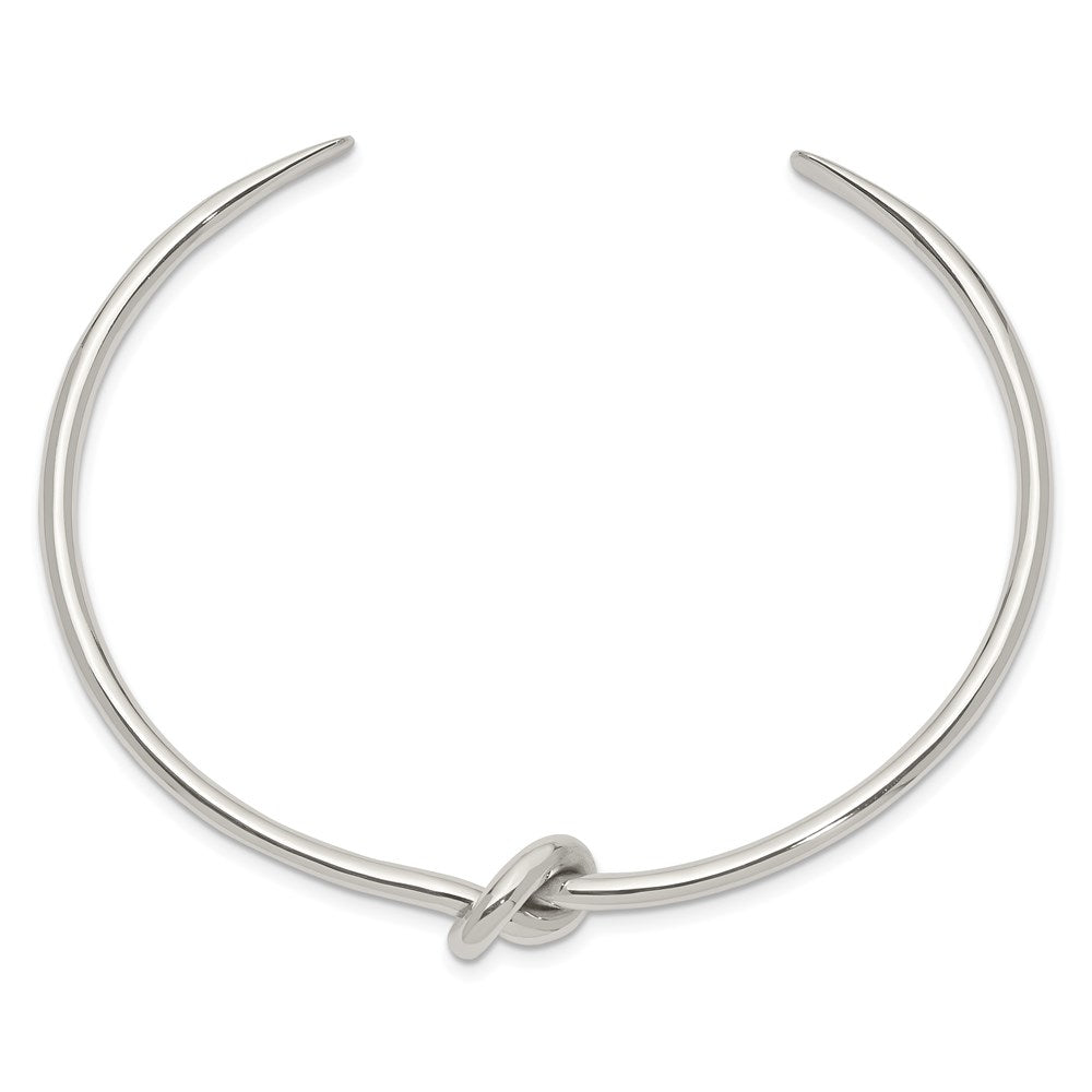 Sterling Silver Polished Knot Bangle