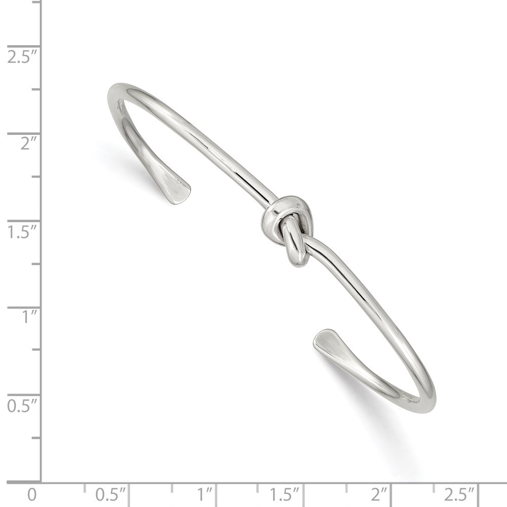 Sterling Silver Polished Knot Bangle