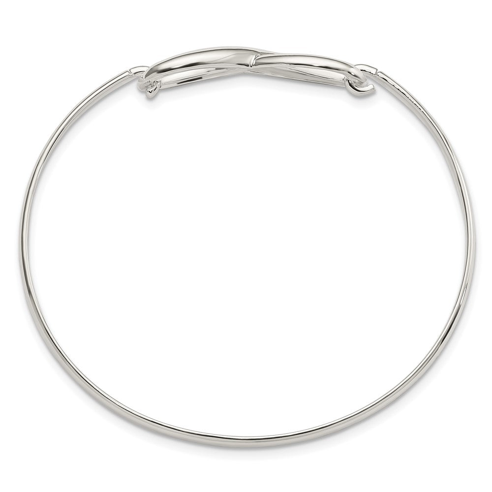 Sterling Silver Infinity Bangle Bracelet