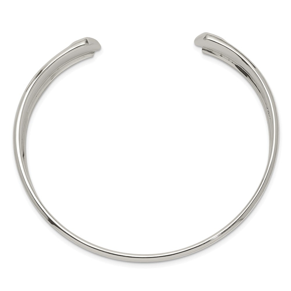 Sterling Silver 15mm Cuff Bangle