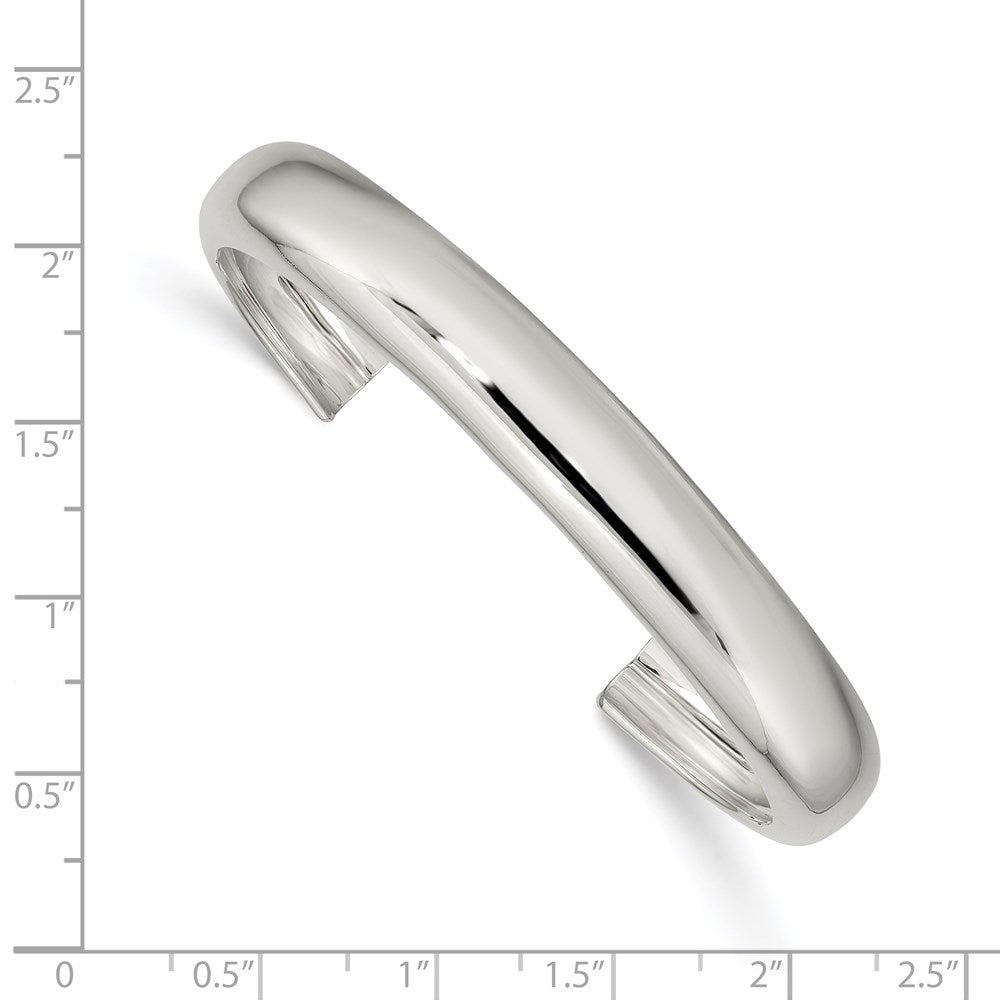 Sterling Silver 9mm Cuff Bangle