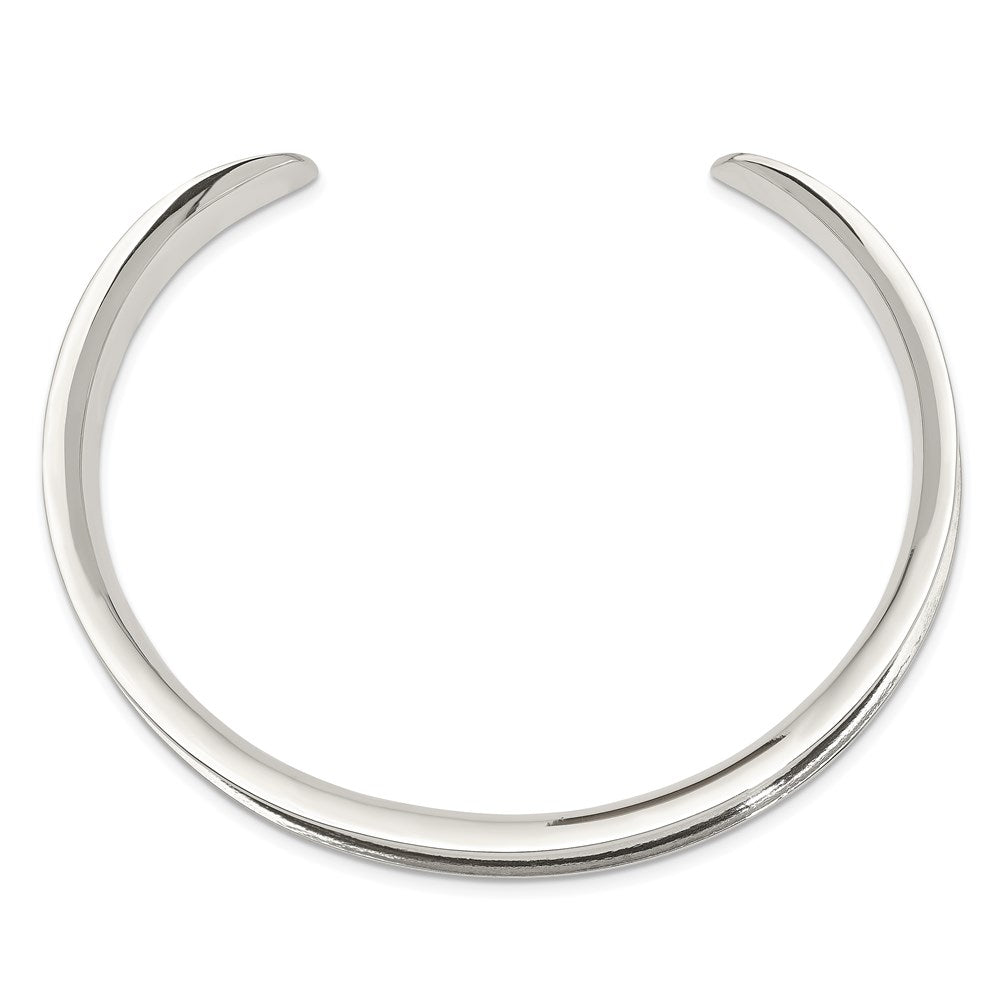 Sterling Silver 8.5mm Cuff Bangle