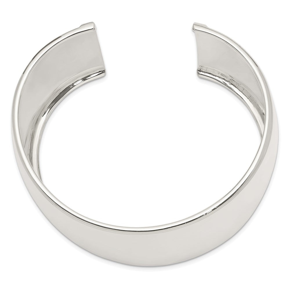 Sterling Silver 40mm Cuff Bangle Bracelet