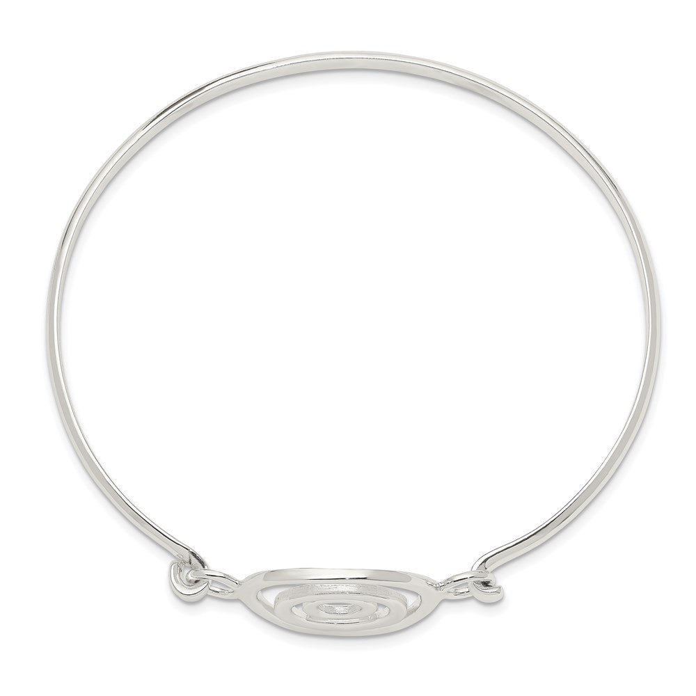 Sterling Silver Mutli-circle Bangle Bracelet