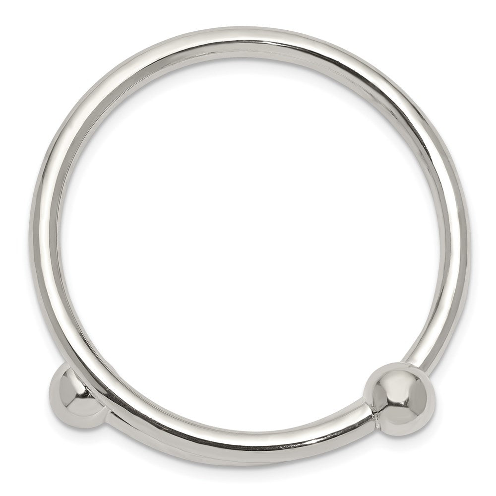 Sterling Silver Polished Flexible Baby Bangle Bracelet