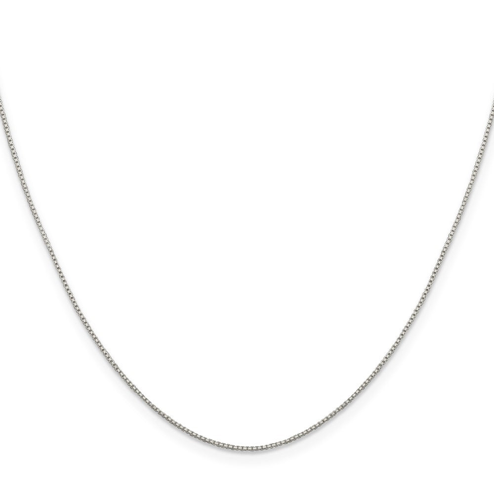 Sterling Silver .8mm 8 Sided Diamond-cut Box Chain