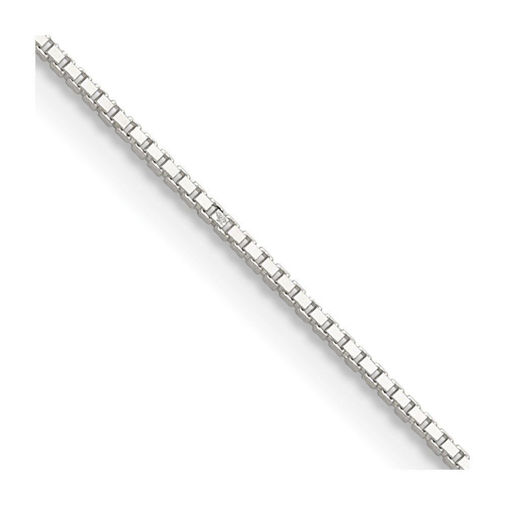 Sterling Silver .8mm 8 Sided Diamond-cut Box Chain