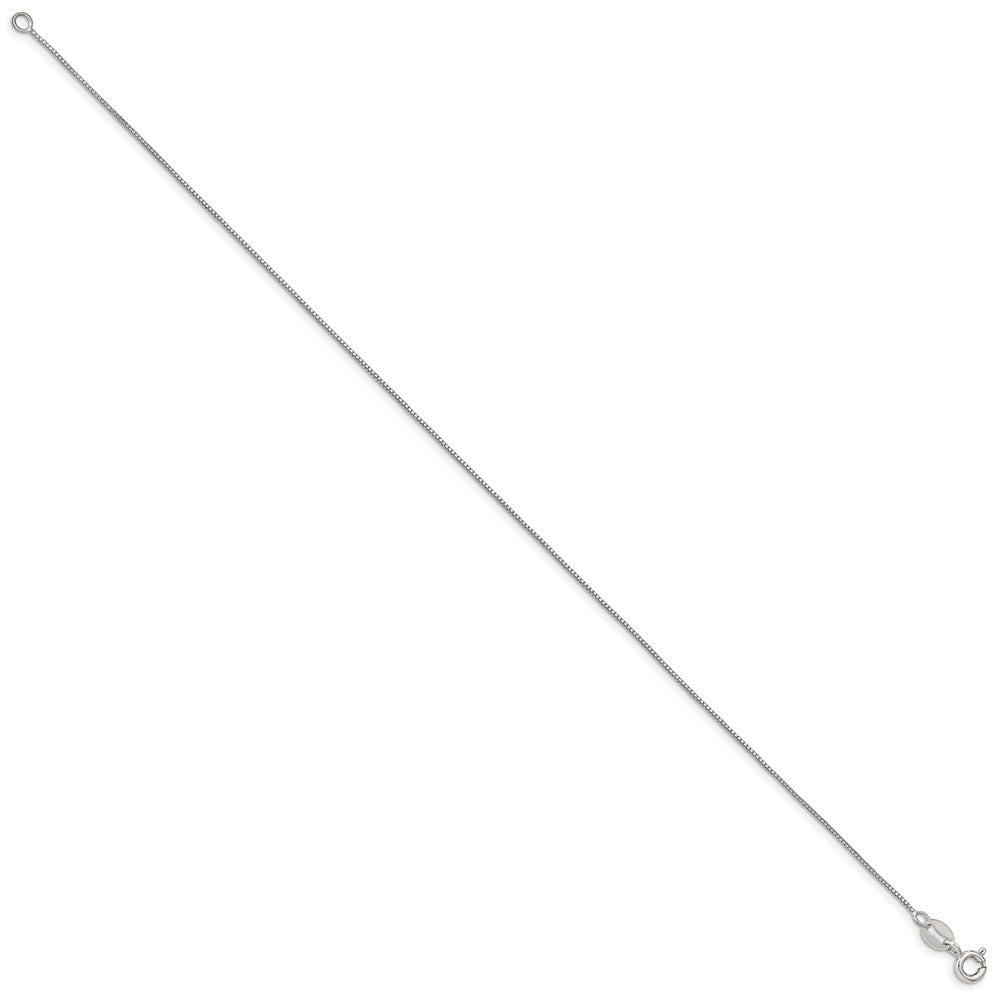 Sterling Silver .6mm Box Chain Anklet