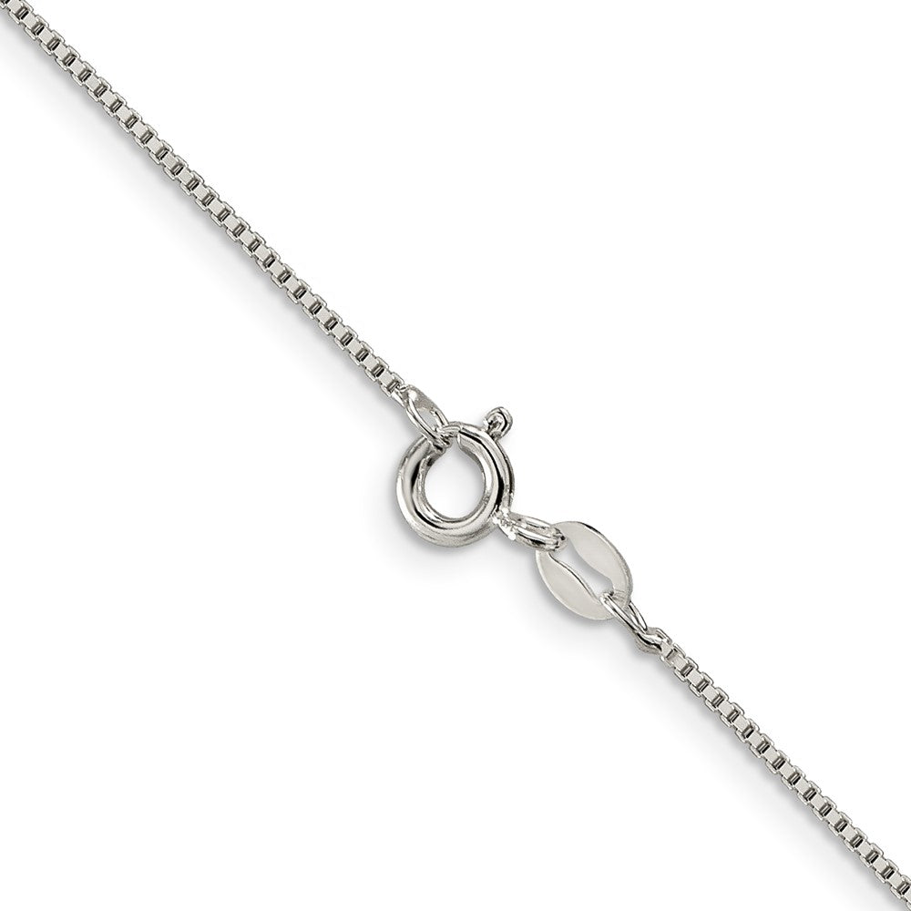 Sterling Silver Rhodium-plated .9mm Box Chain