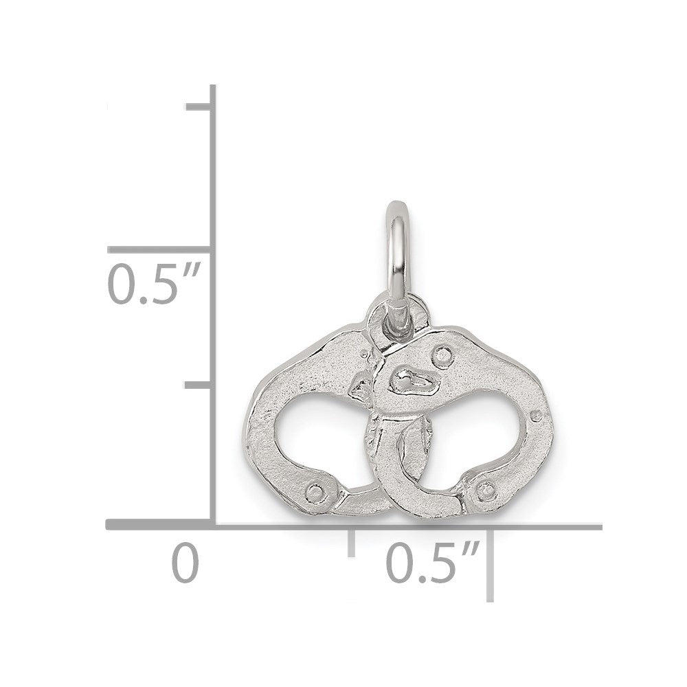 Sterling Silver Handcuffs Charm