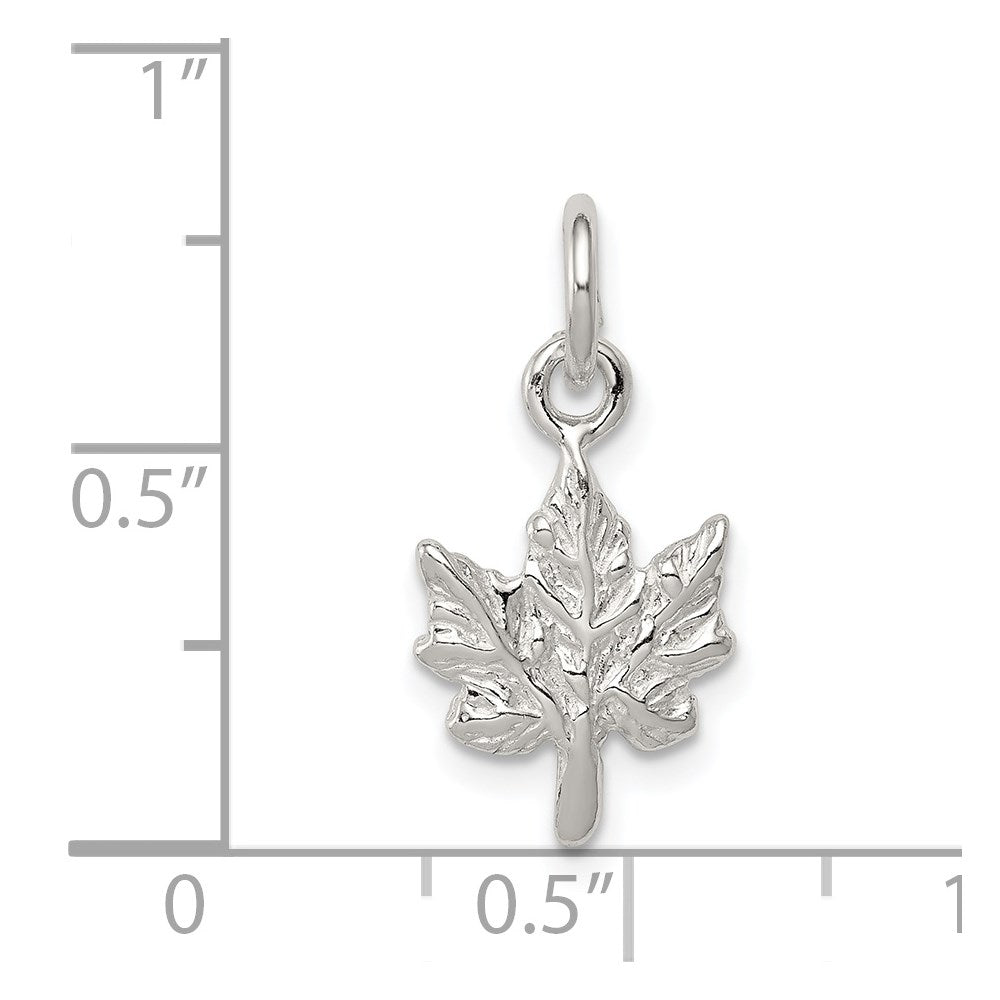 Sterling Silver Maple Leaf Charm