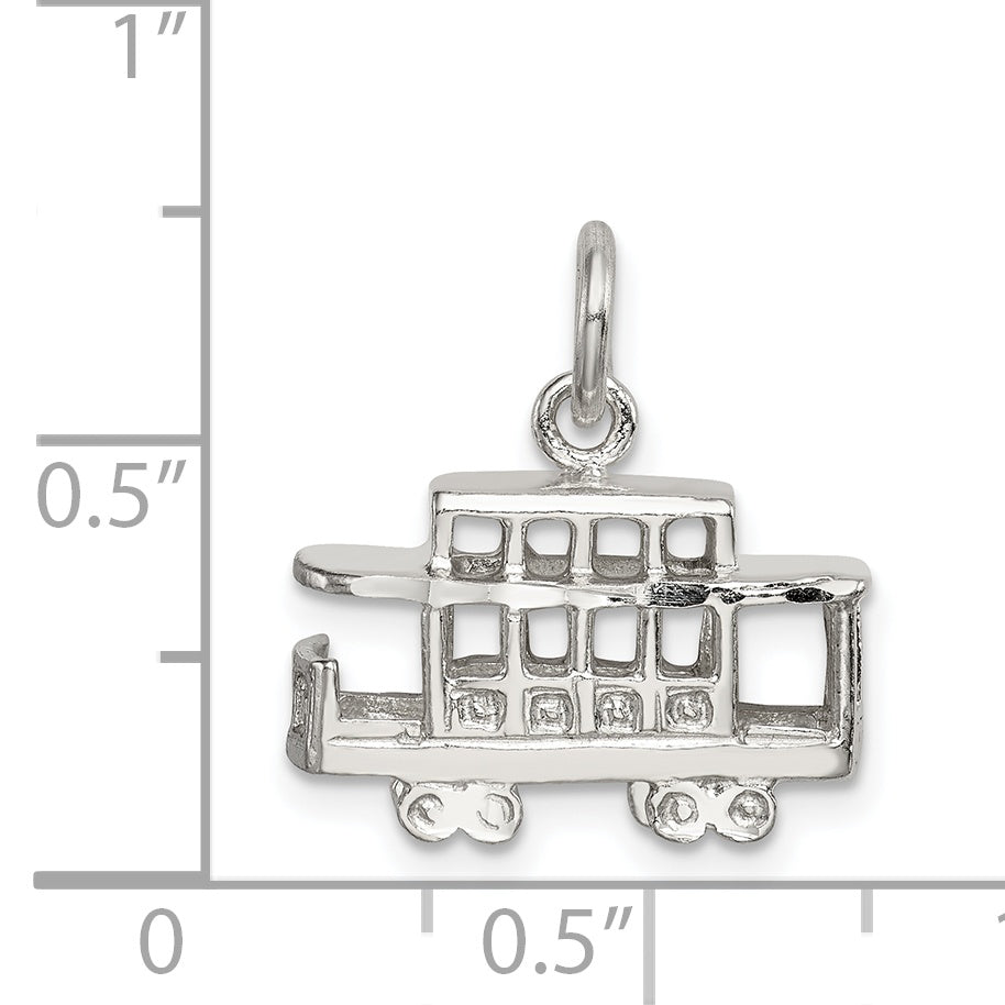 Sterling Silver Caboose Charm QC1039