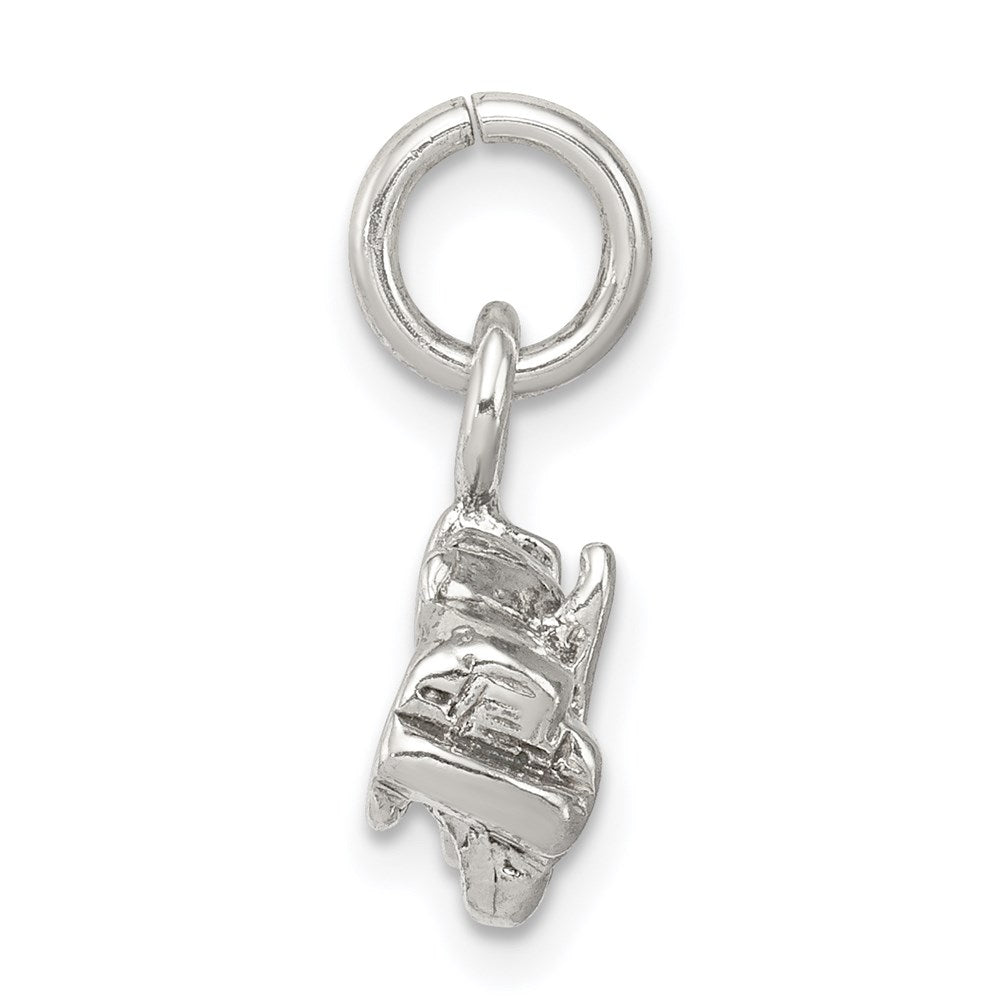 Sterling Silver Semi with Trailer Charm