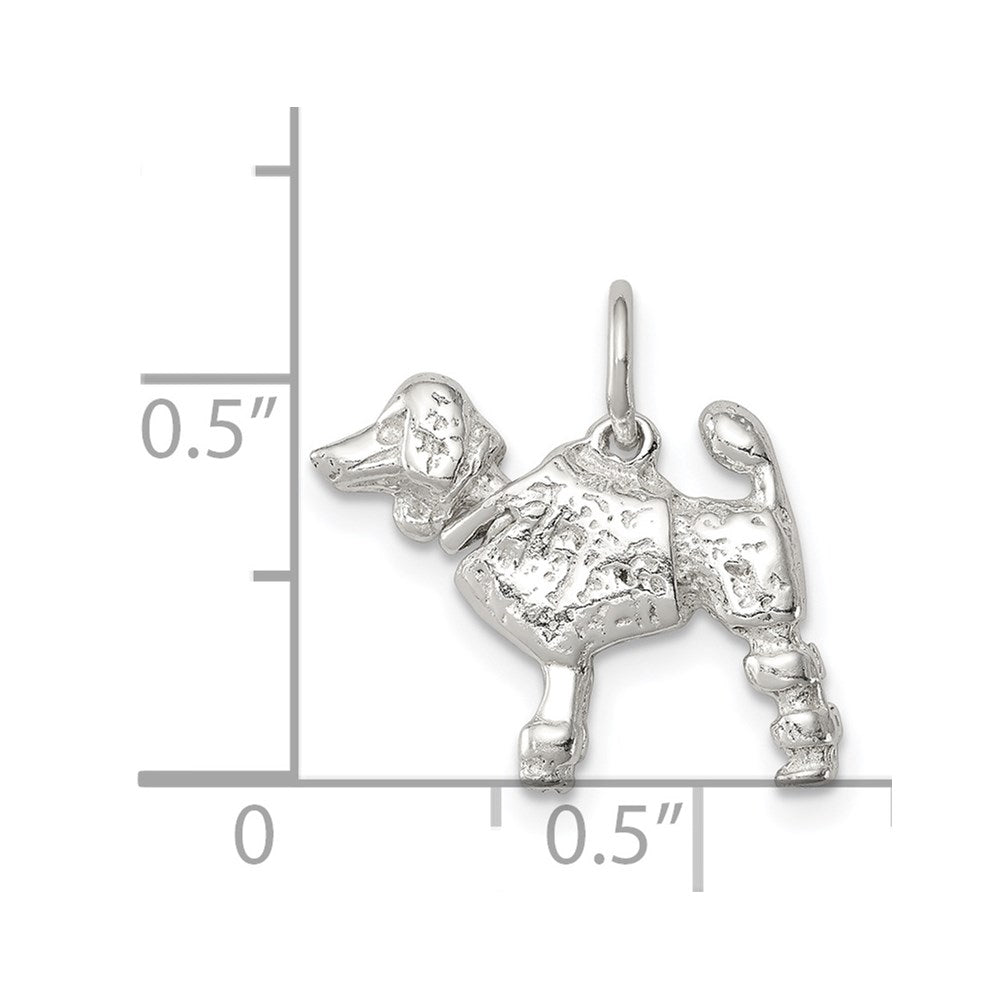 Sterling Silver Poodle Charm