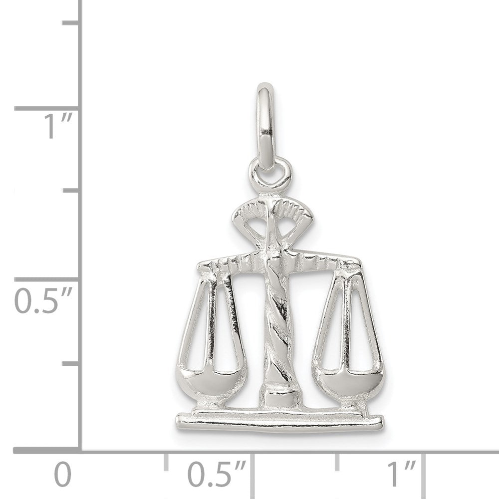 Sterling Silver Scales Of Justice Charm