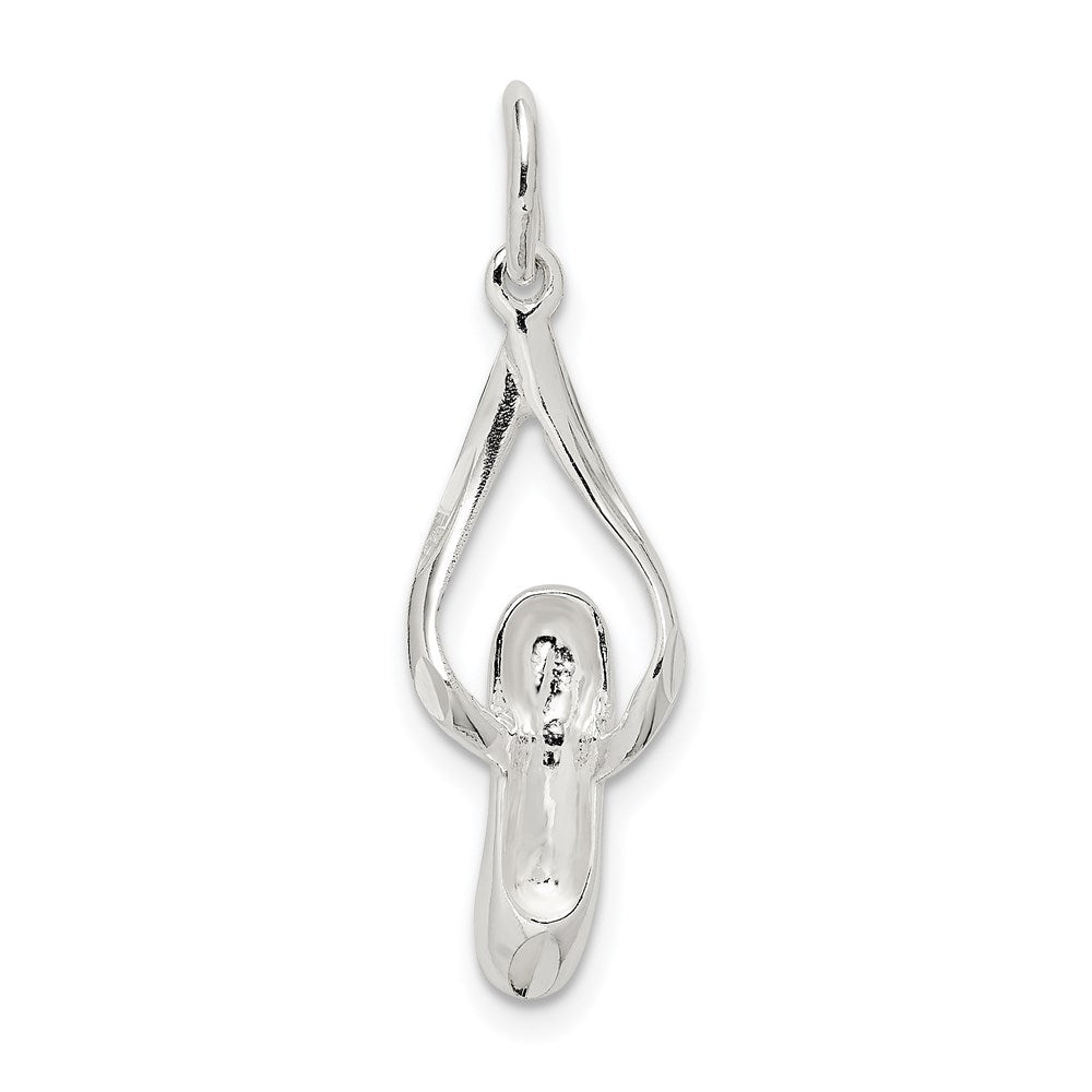 Sterling Silver Ballet Slipper Charm