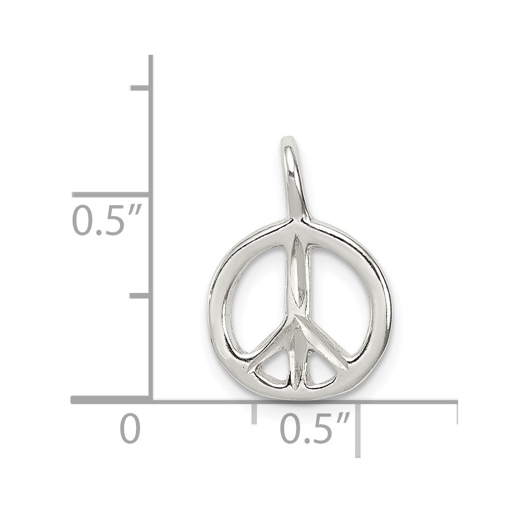 Sterling Silver Peace Charm